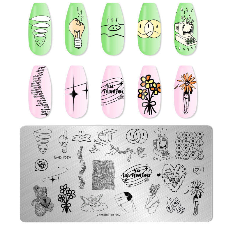 Nail Stamping Plate CJT-062