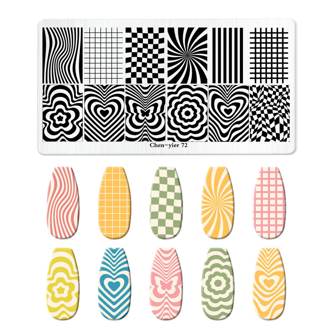 Nail Stamping Plate CY-072