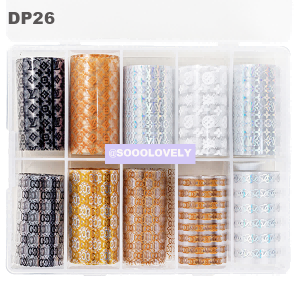 Nail Art Foil Box- DP26 Monogram