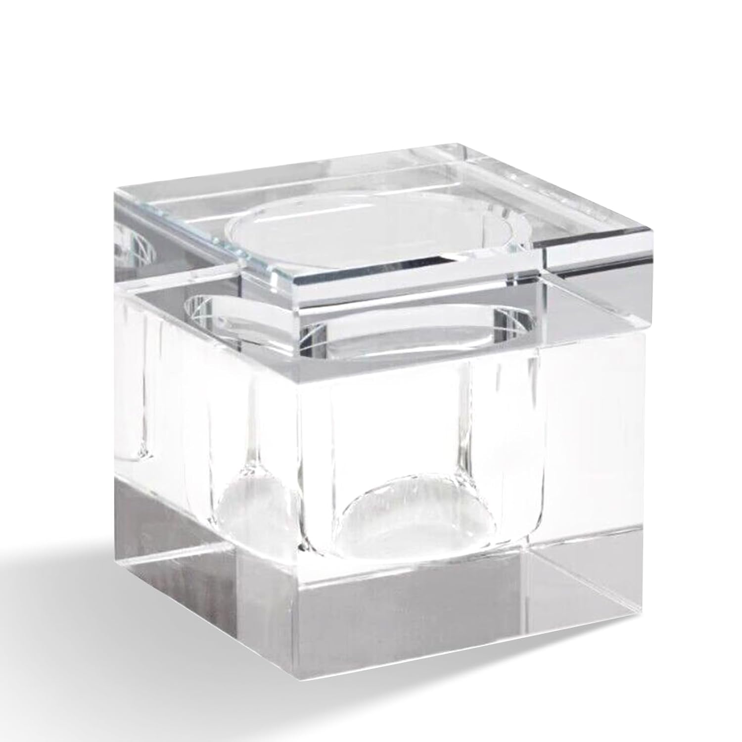 Nail Glass Dappen Dish- Square Crystal 28ml