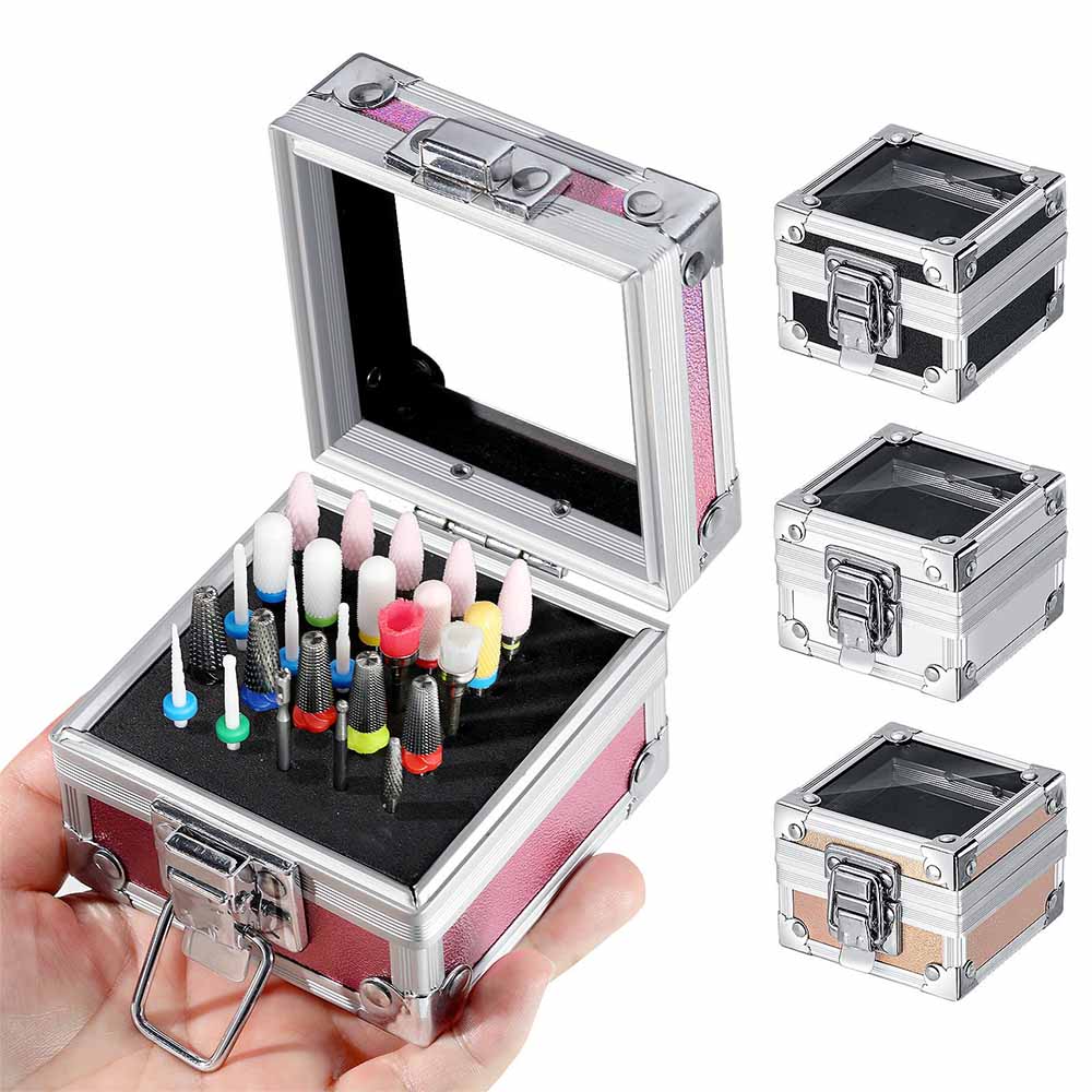 Dustproof Nail Drill Bits Organizer (25 Holes)