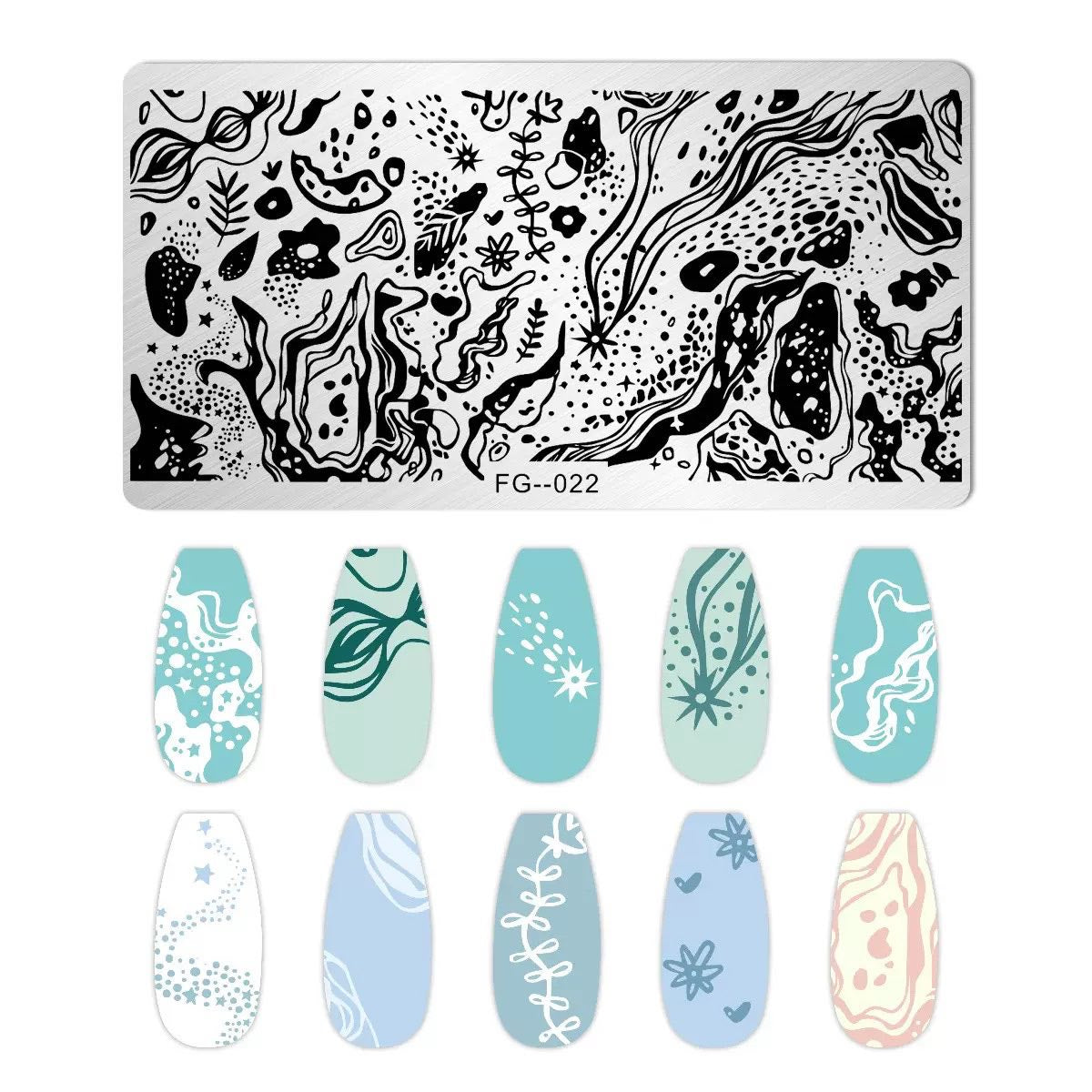 Nail Stamping Plate FG-022