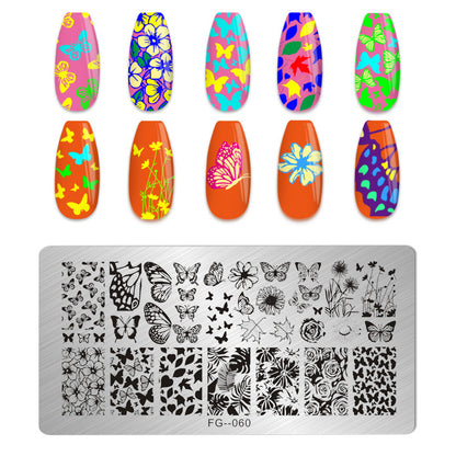 Nail Stamping Plate FG-060