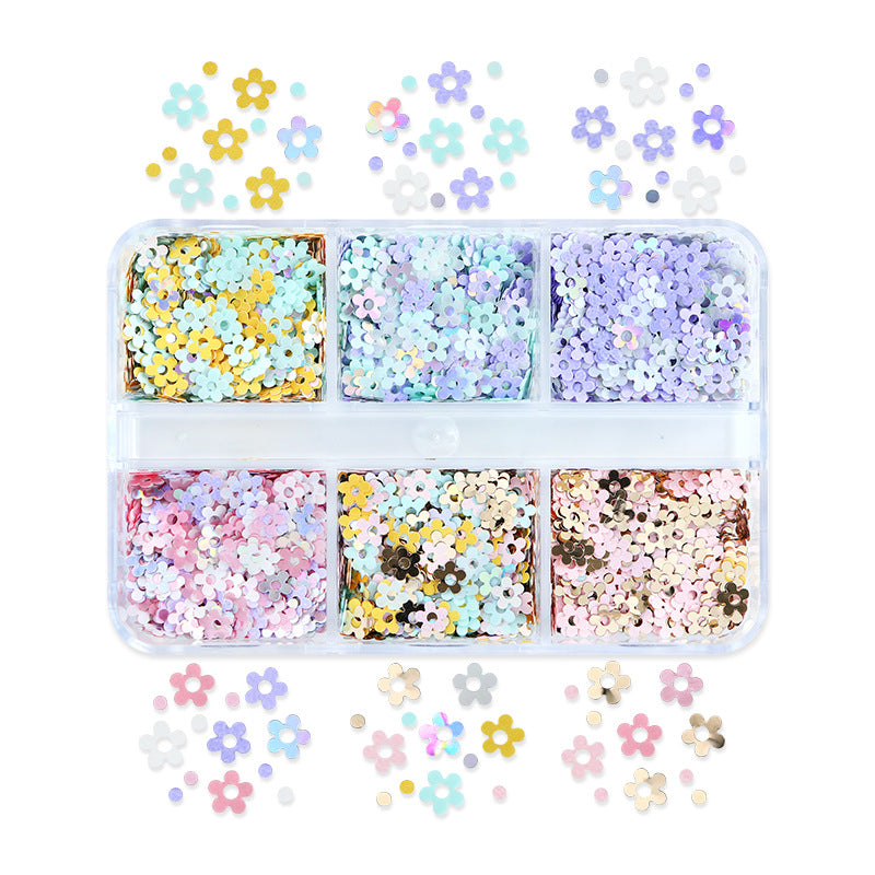 Nail Glitter Kit-06 Flowers 4mm