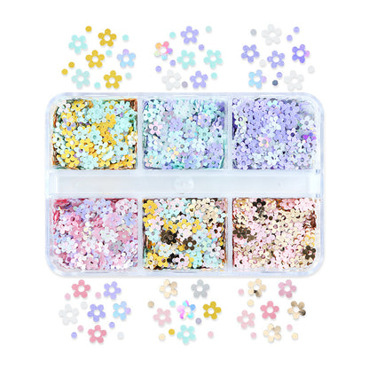 Nail Glitter Kit-06 Flowers 4mm