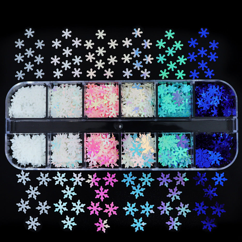 Nail Glitter Kit-20 Xmas Snowflake