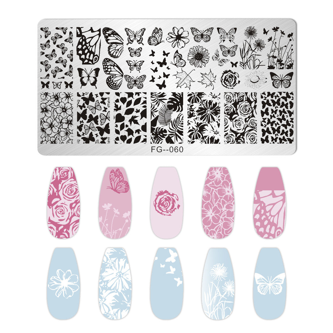 Nail Stamping Plate FG-060