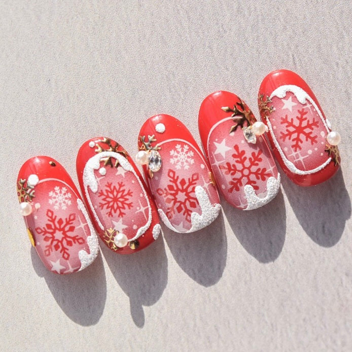 Ultra Thin Nail Sticker- Blushy Xmas TO3463