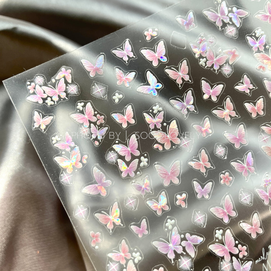 3D Nail Sticker - Blinking Butterfly MS803