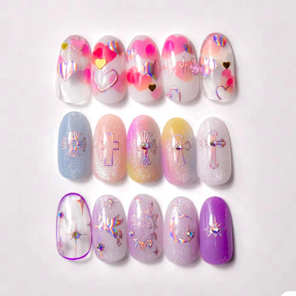 Ultra Thin Nail Sticker- Beating Heart TO3254