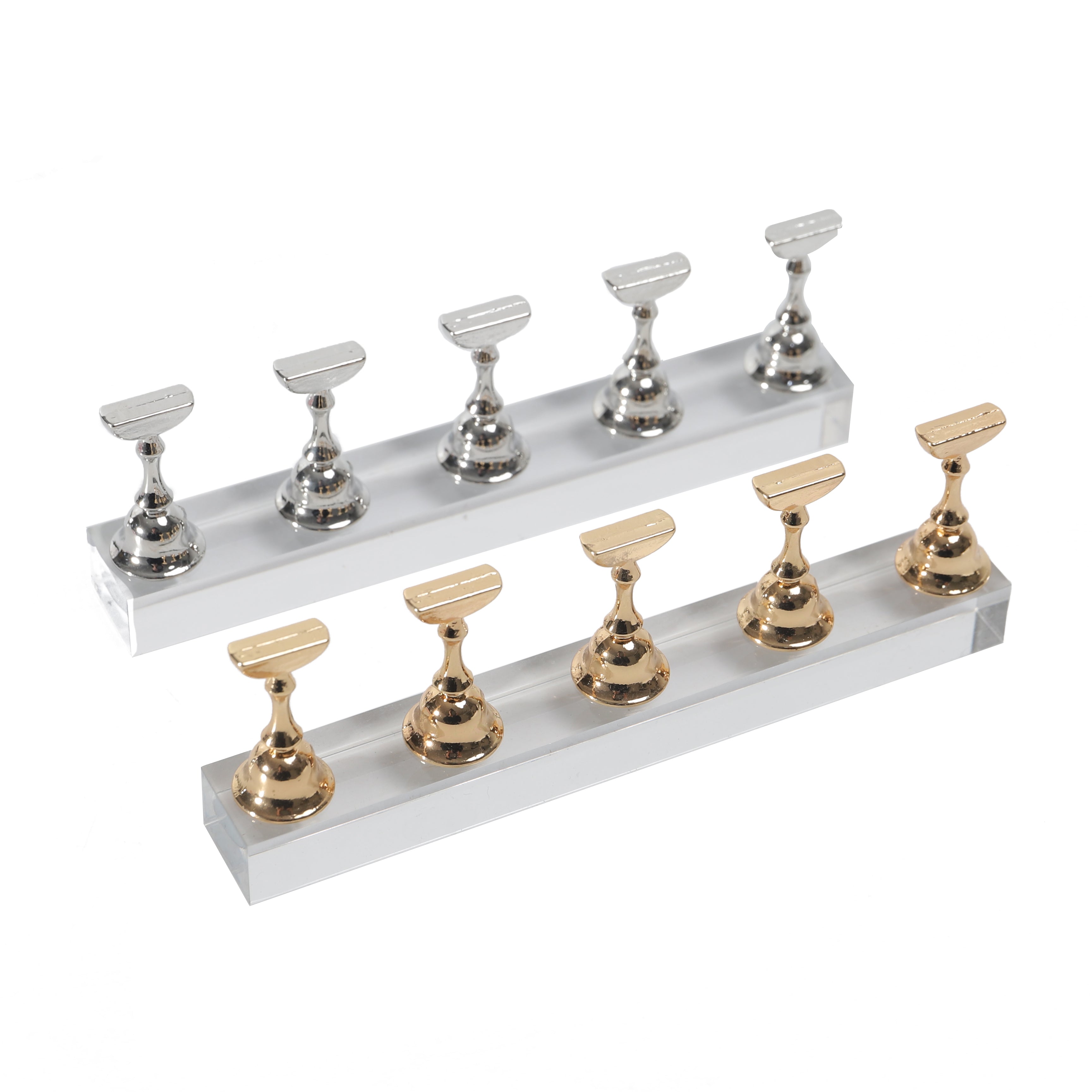 Solid Magnetic Nail Stand for Press Ons-1 Base 5 Holders