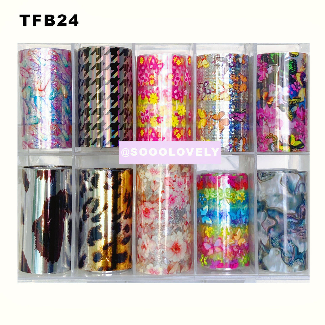 Nail Art Foil Box- TFB24 Leo Prints