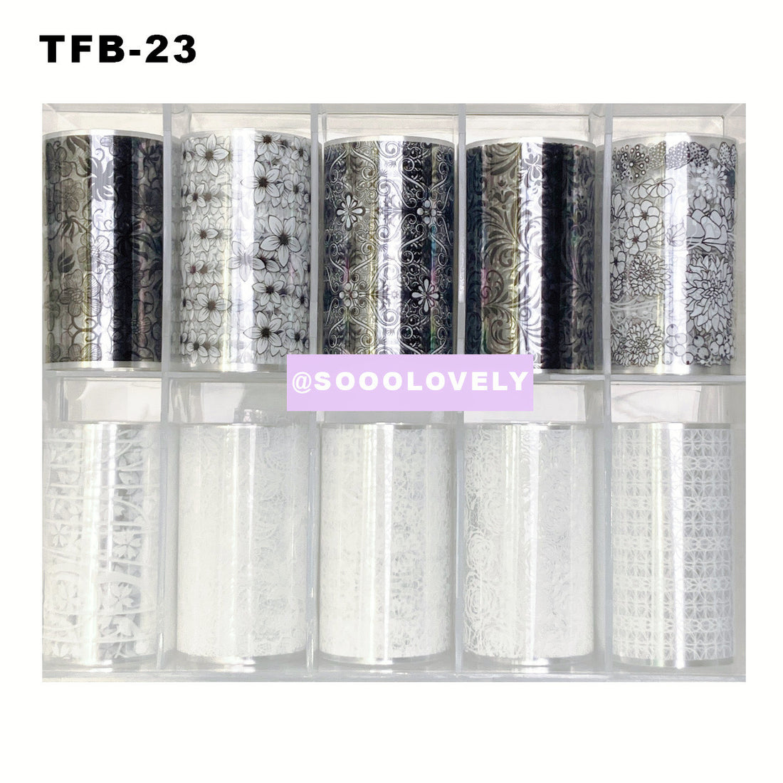 Nail Art Foil Box- TFB23 Lace II