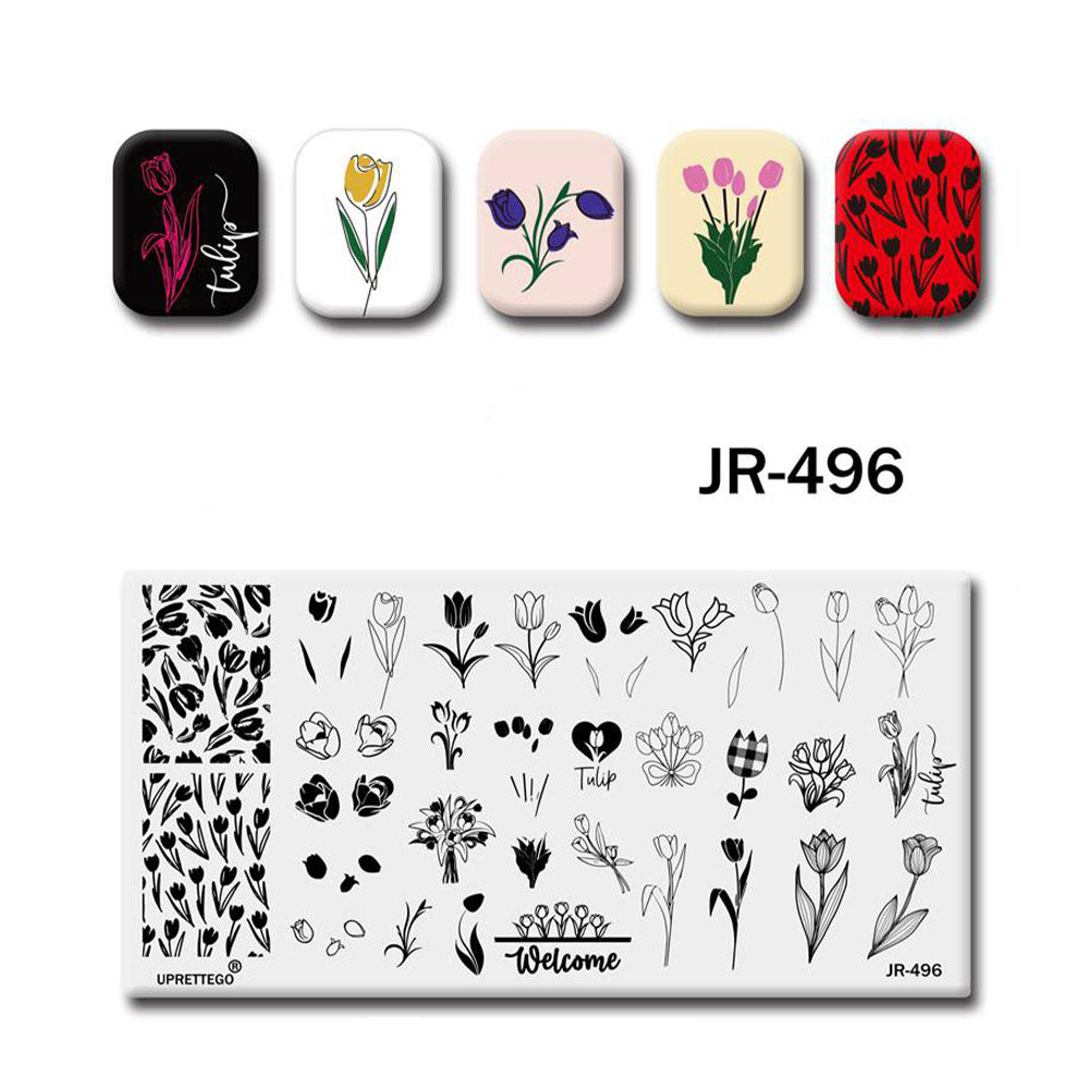 Nail Stamping Plate JR-496