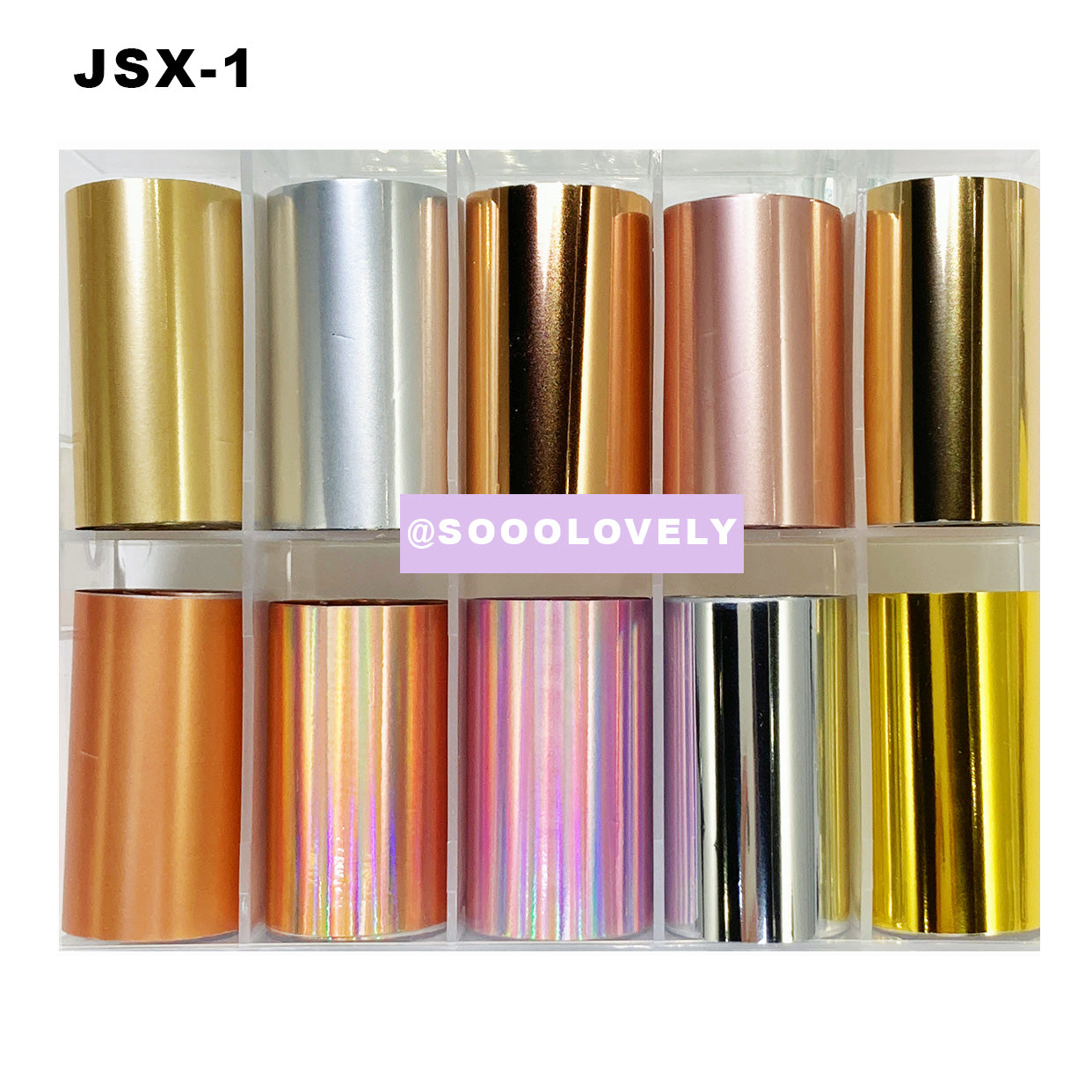 Nail Art Foil Box- JSX1 Mirror Chrome