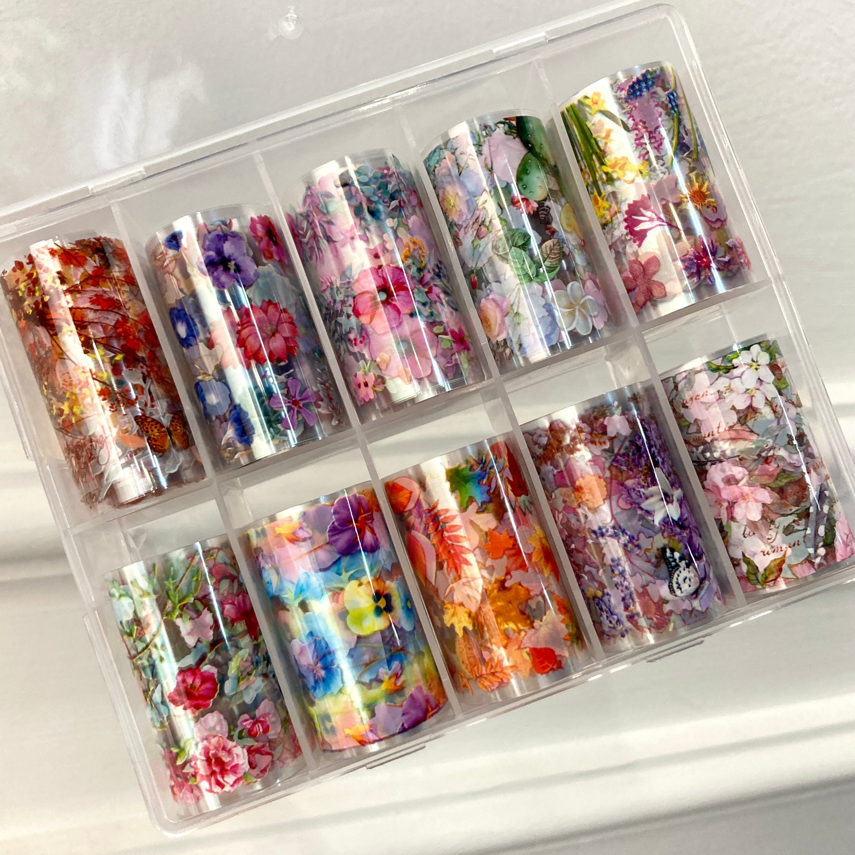 Nail Art Foil Box- JSX108 Floral Il