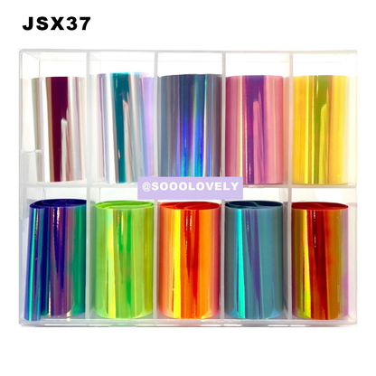 Nail Art Foil Box- JSX37 Mirror Chrome I