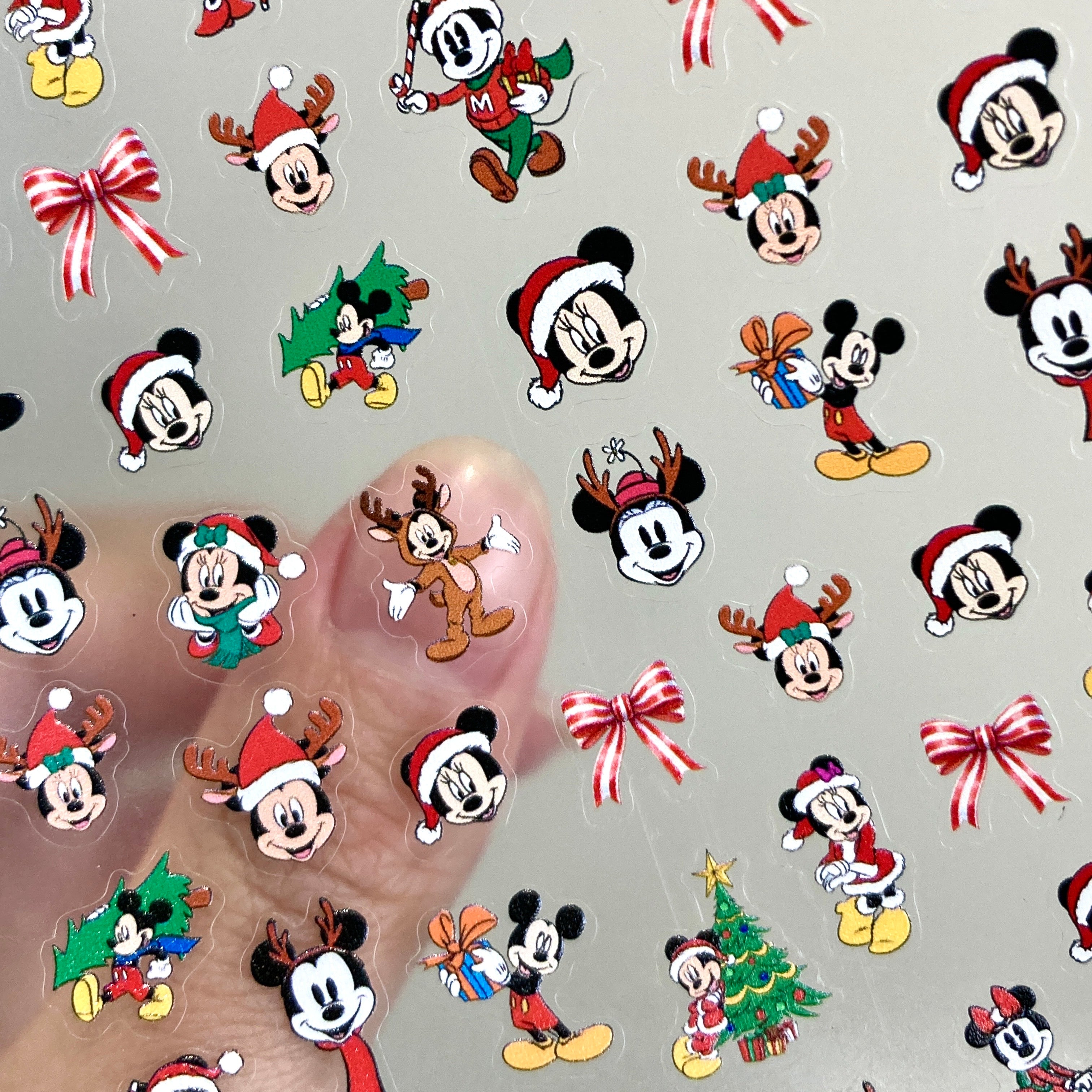 Ultra Thin Nail Sticker - Christmas Mouse KO1136