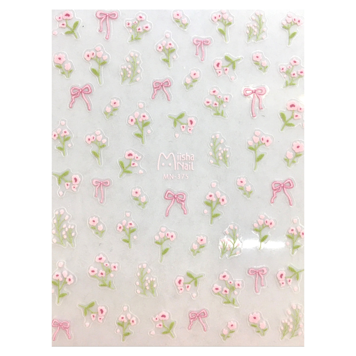 Ultra Thin Nail Sticker - Pink Flower MN375