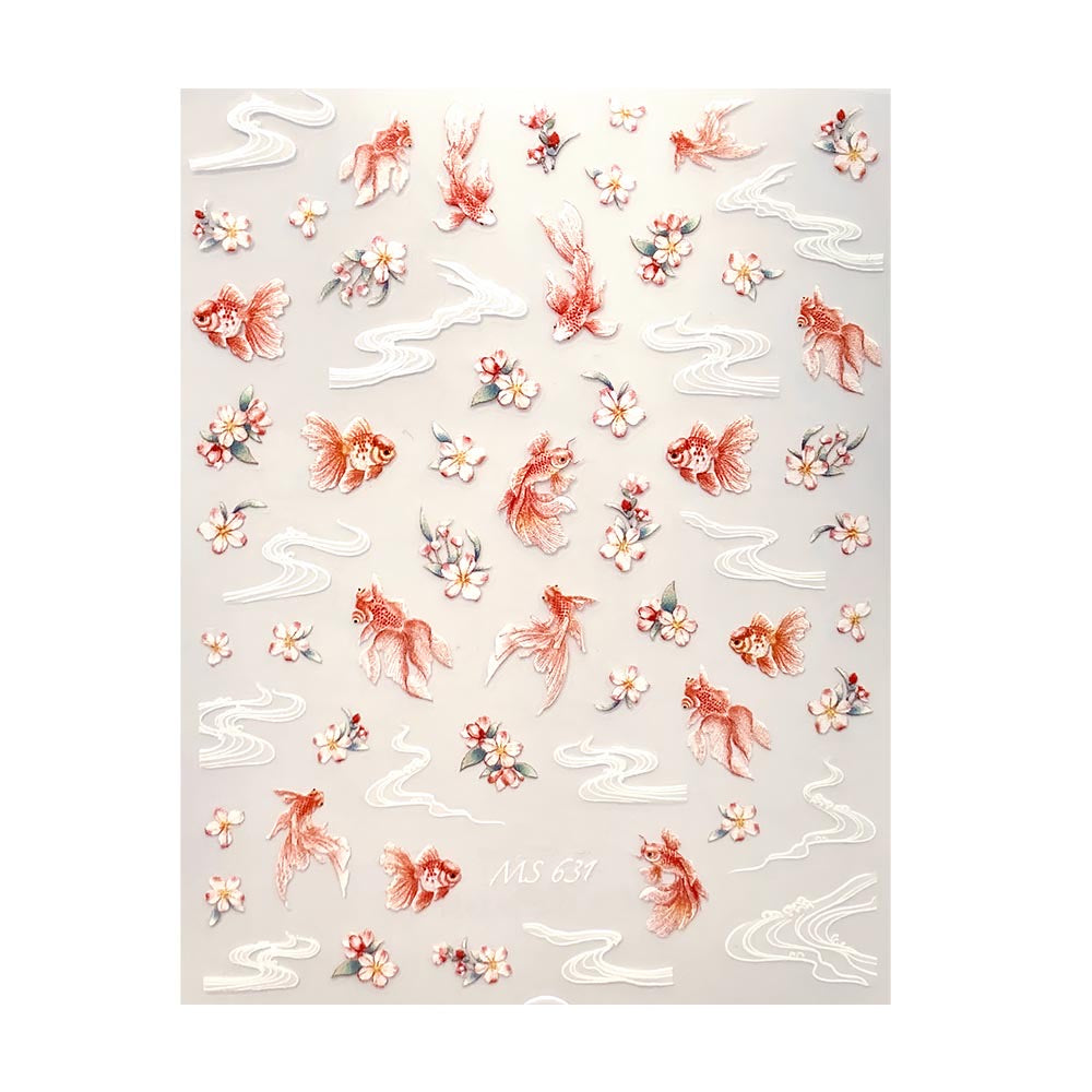 Ultra Thin Nail Sticker - Goldfish MS631