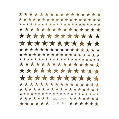 Ultra Thin Nail Sticker - Star PRO152-Gold