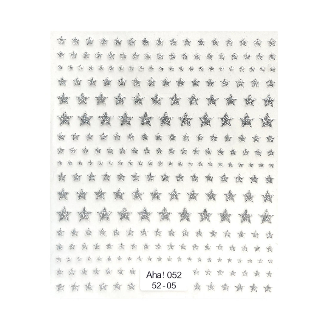 Ultra Thin Nail Sticker - Star PRO152 Silver
