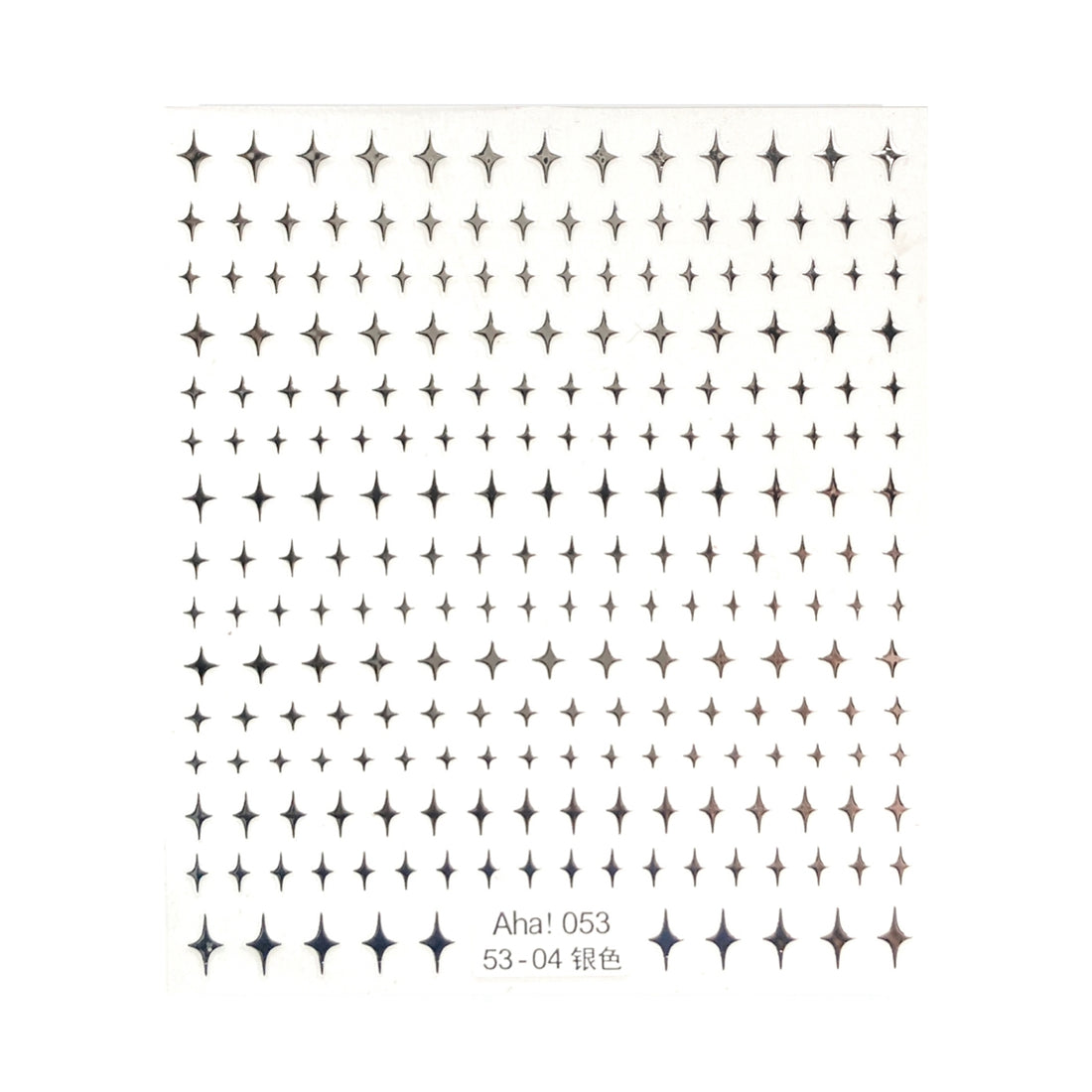 Ultra Thin Nail Sticker - Four Pointed Stars PRO153