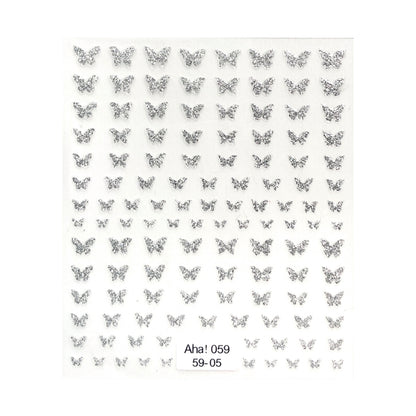 Ultra Thin Nail Sticker - Sparking Butterflies PRO159
