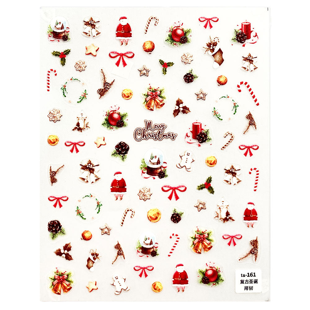 3D  Nail Sticker-Jolly Christmas TA161