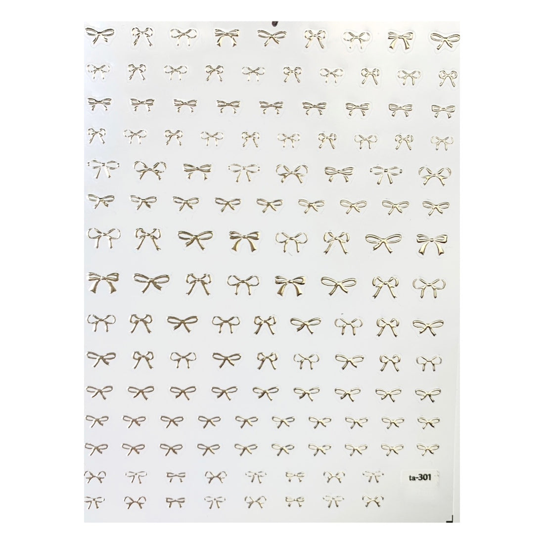 3D Nail Sticker- Coquette Knots TA301 Gold