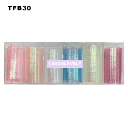 Nail Art Foil Box-TFB30 Pearl Fabric