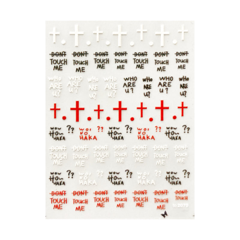 3D Nail Sticker- Crosses II TO2070