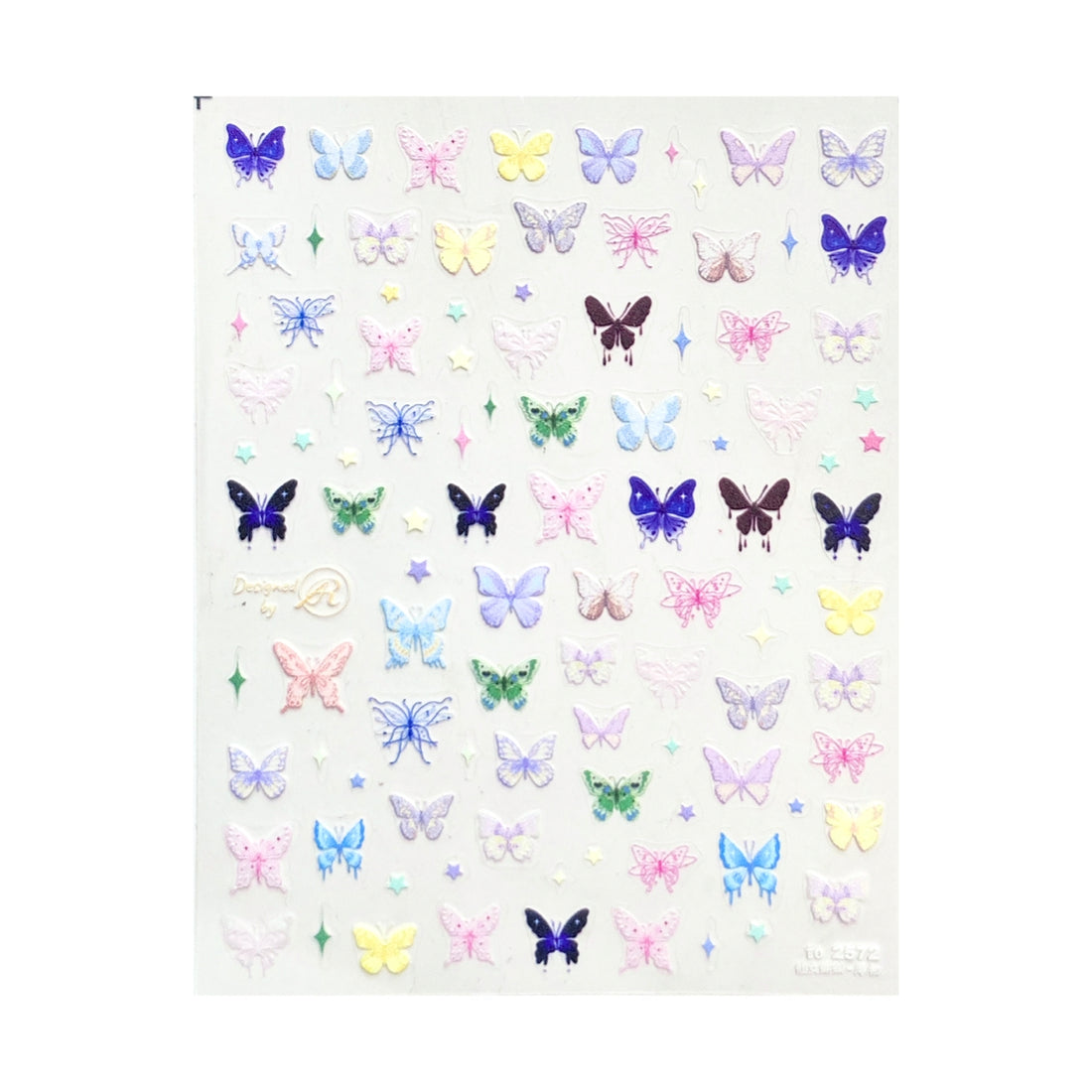 Ultra Thin Nail Sticker - Small Butterflies TO2572