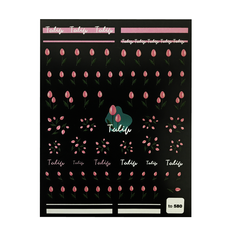 Ultra Thin Nail Sticker - Tulips TO580