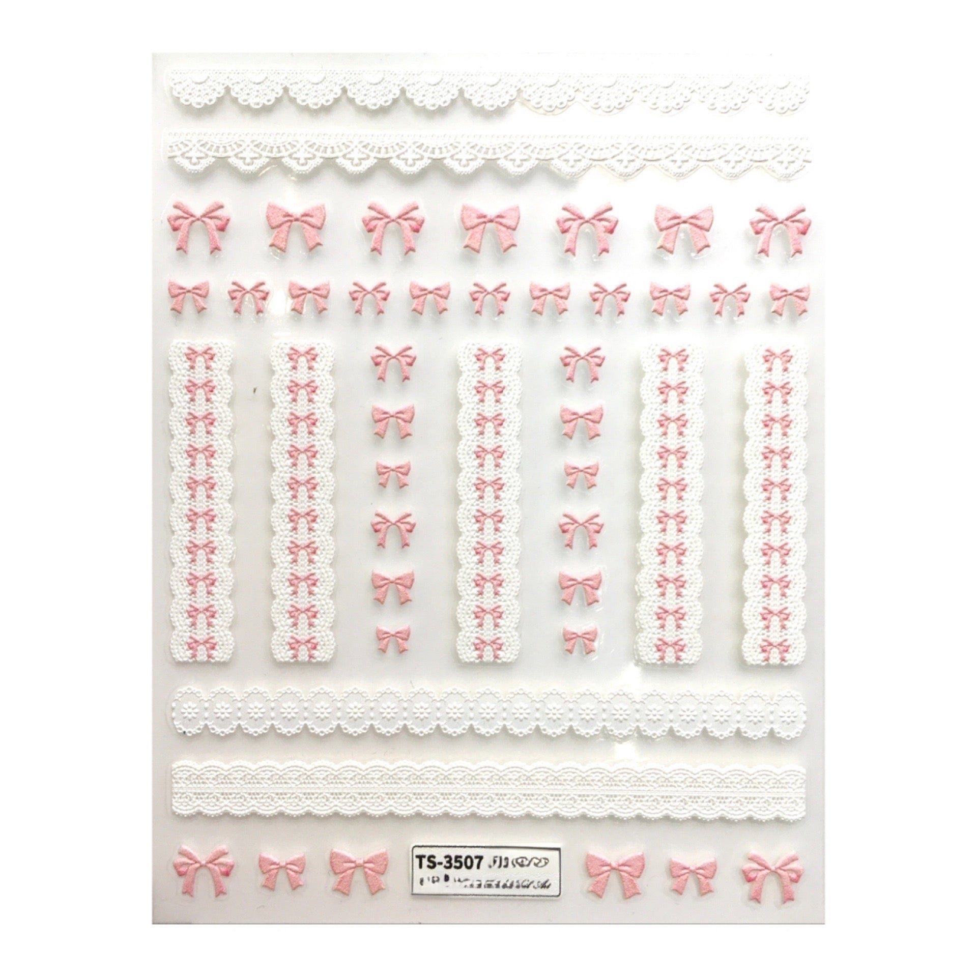 3D Nail Sticker-Lace Knots TS3507