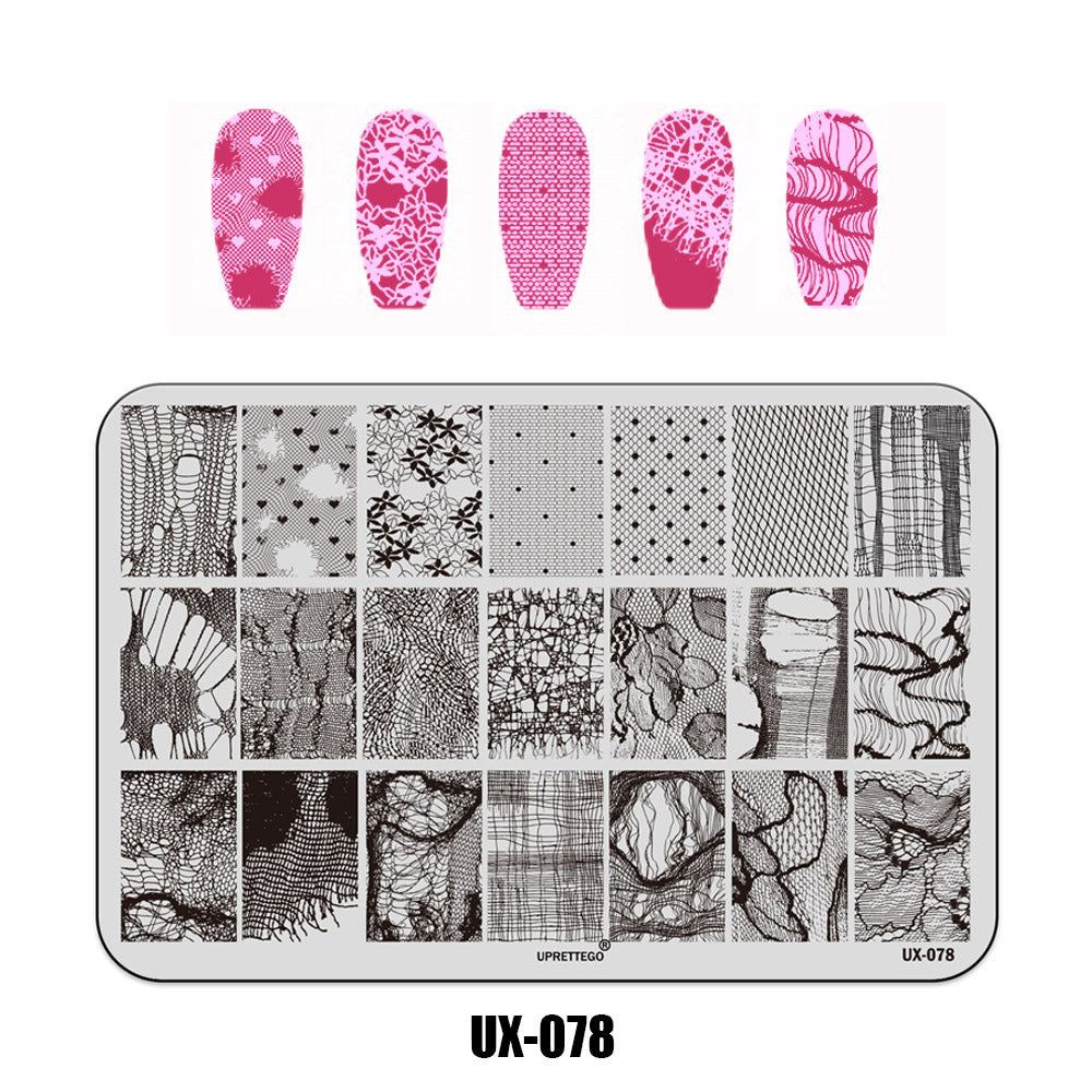 Nail Stamping Plate UX-078