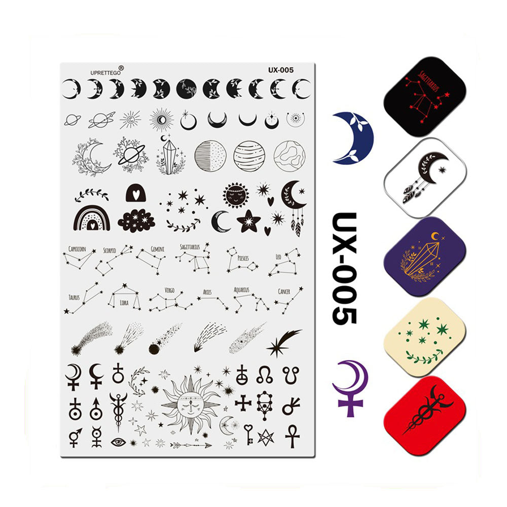 Nail Stamping Plate UX-005