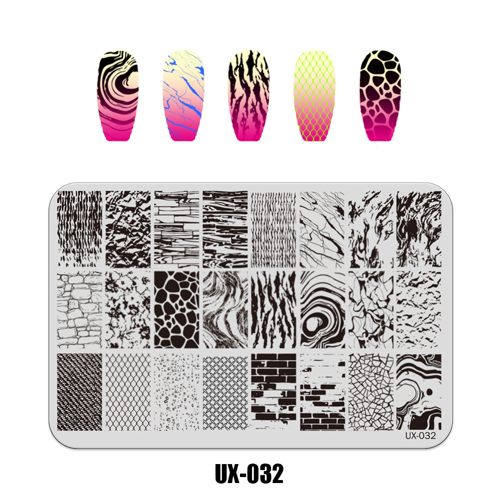 Nail Stamping Plate UX-032