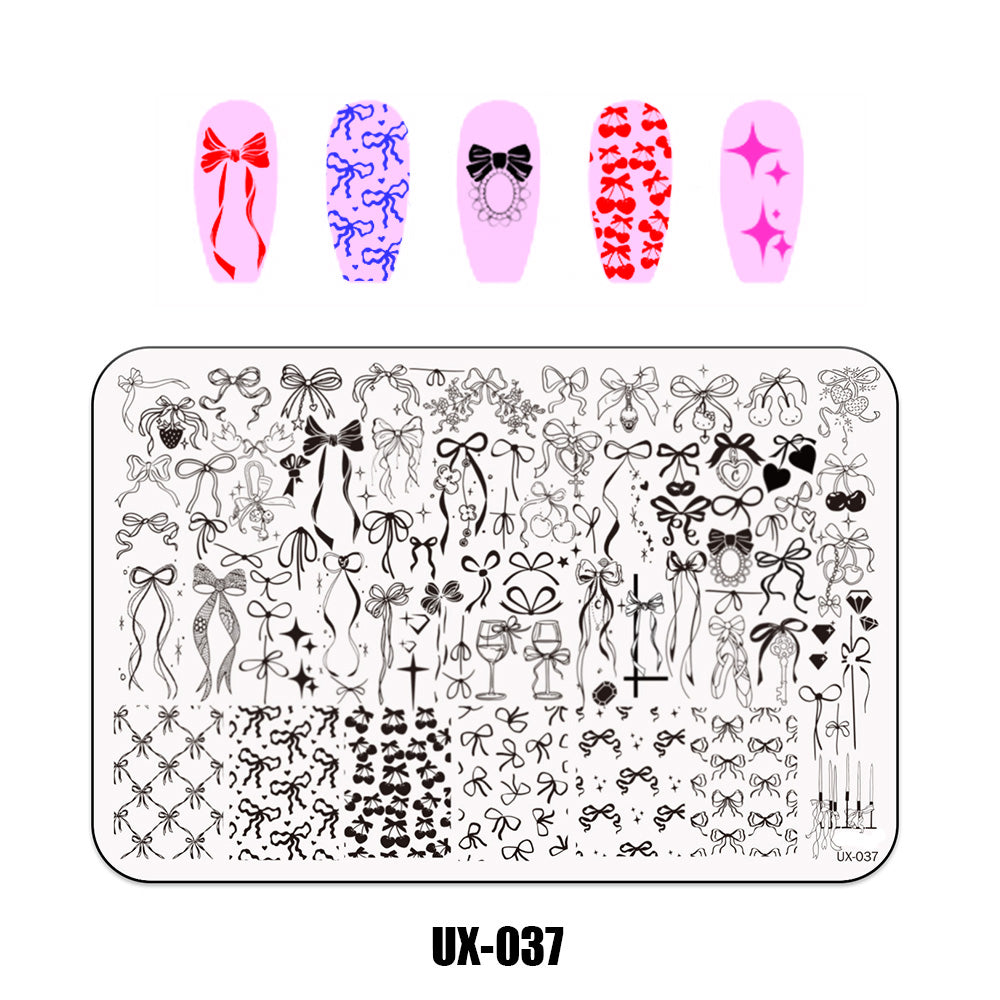 Nail Stamping Plate UX-037