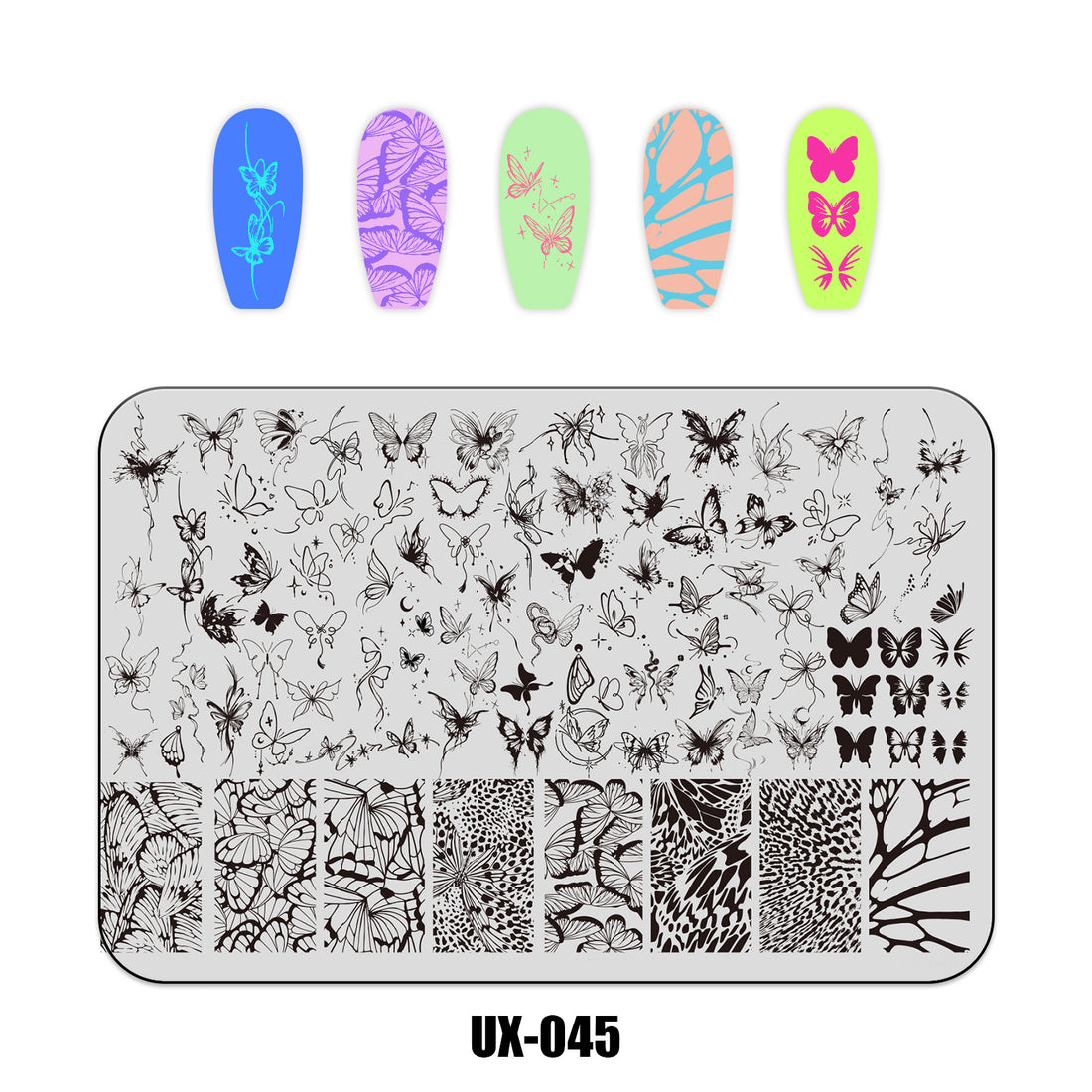 Nail Stamping Plate UX-045