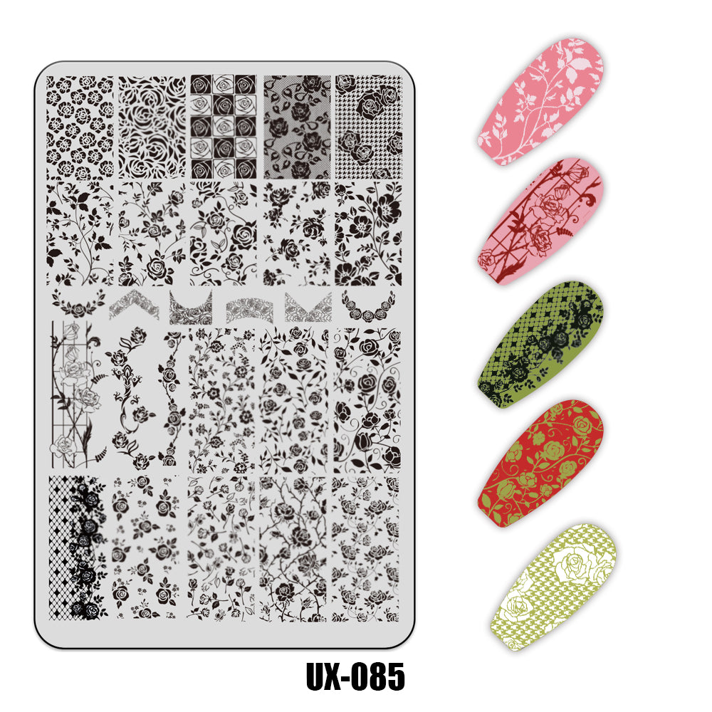 Nail Stamping Plate UX-085
