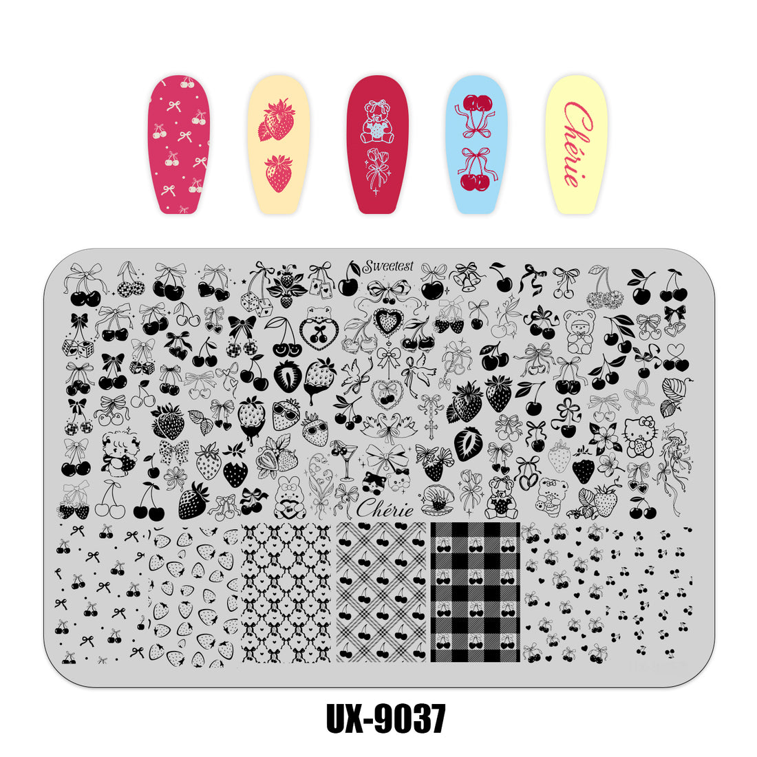 Nail Stamping Plate UX-9037