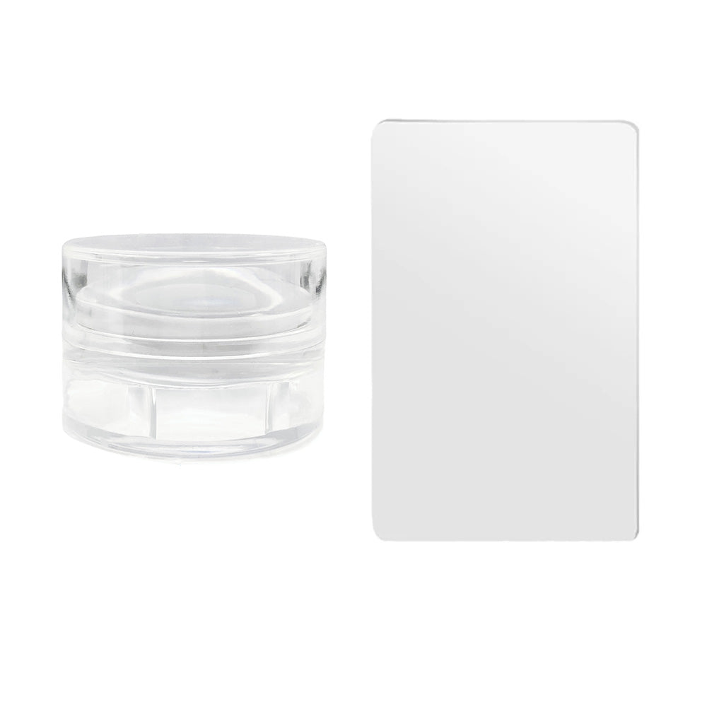 Clear Nail Stamper and Nail Scraper