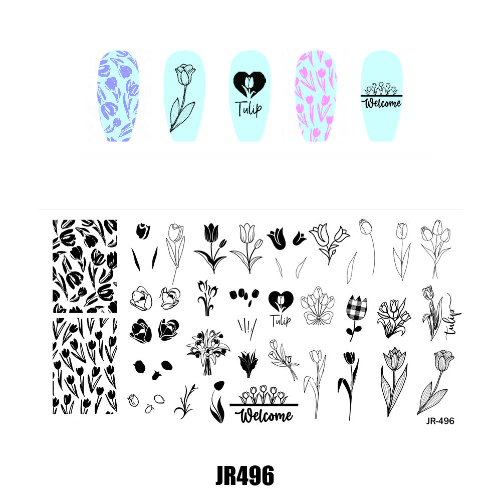 Nail Stamping Plate JR-496