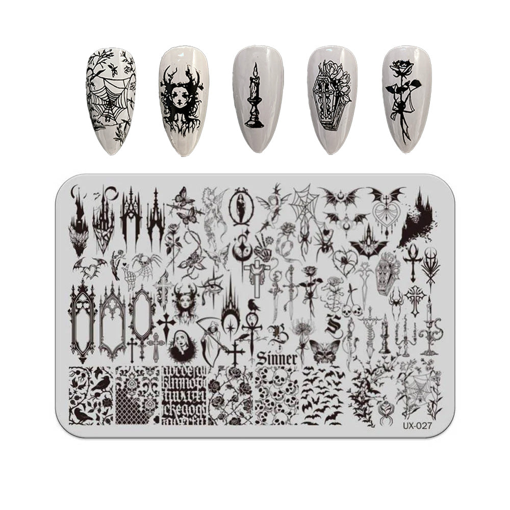 Nail Stamping Plate UX-027