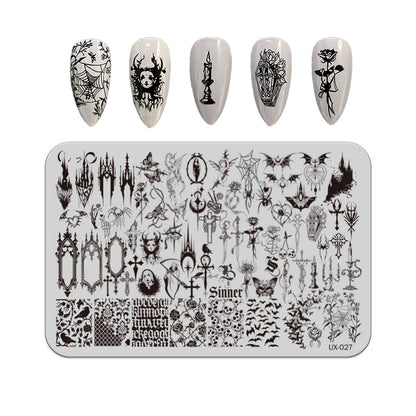 Nail Stamping Plate UX-027