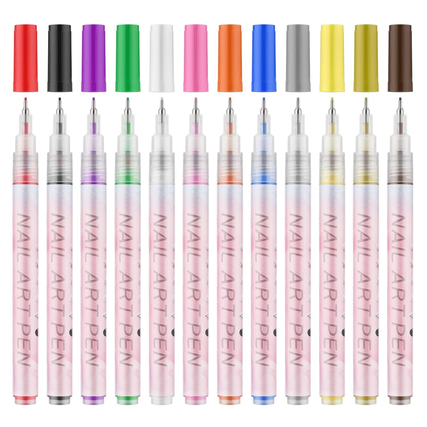 Nail Art Pen Set 12 Colors- 0.5mm