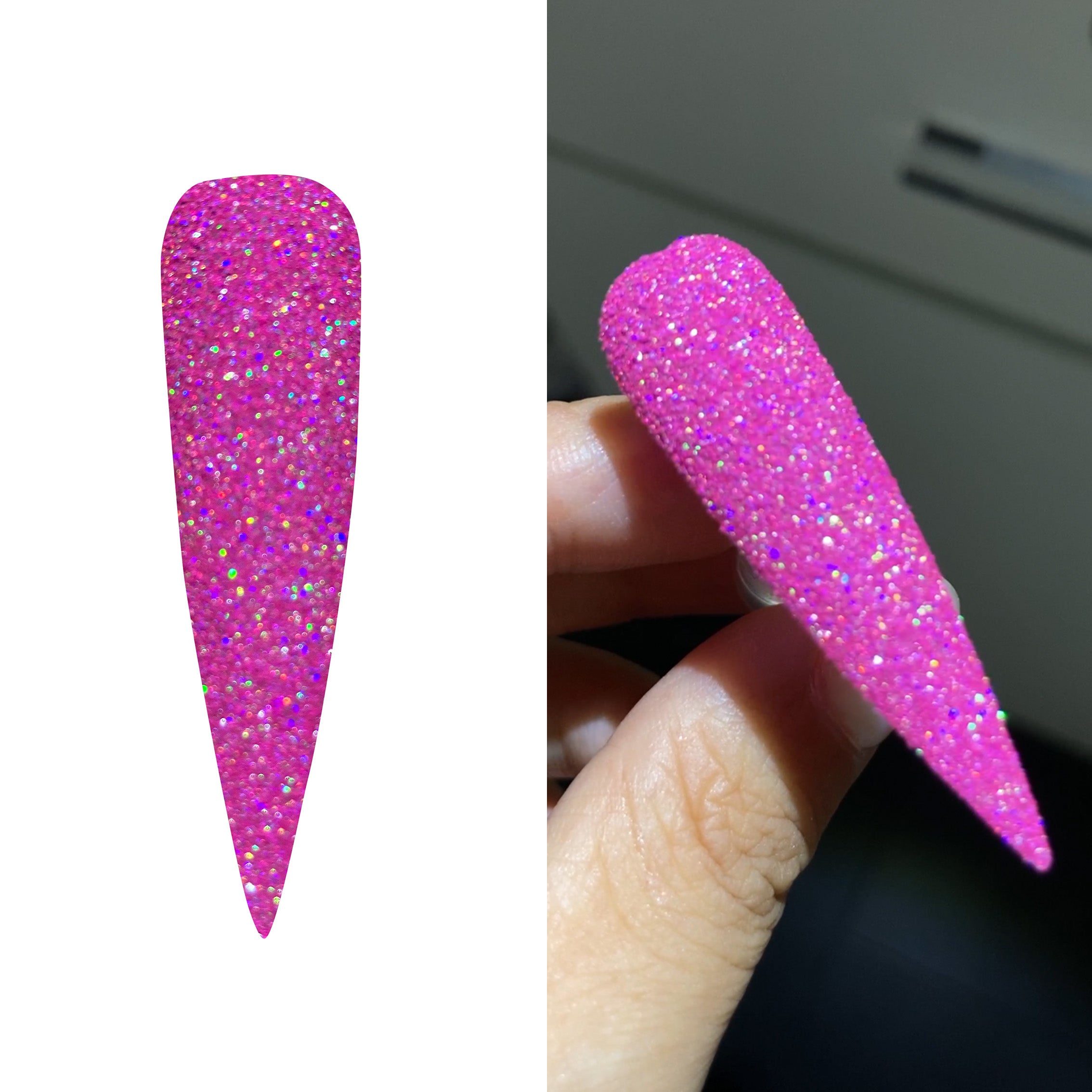 Nail Glitter-GLR03 Reflective Holo Fuschia